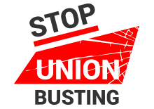 Stop Union Busting Logo i-sec