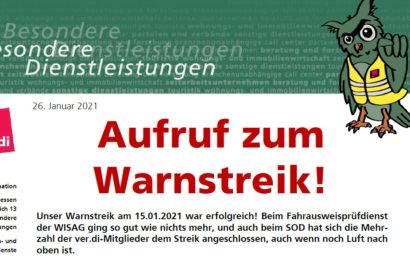 Streikaufruf 29.01.2021 Streikaufruf 29.01.2021