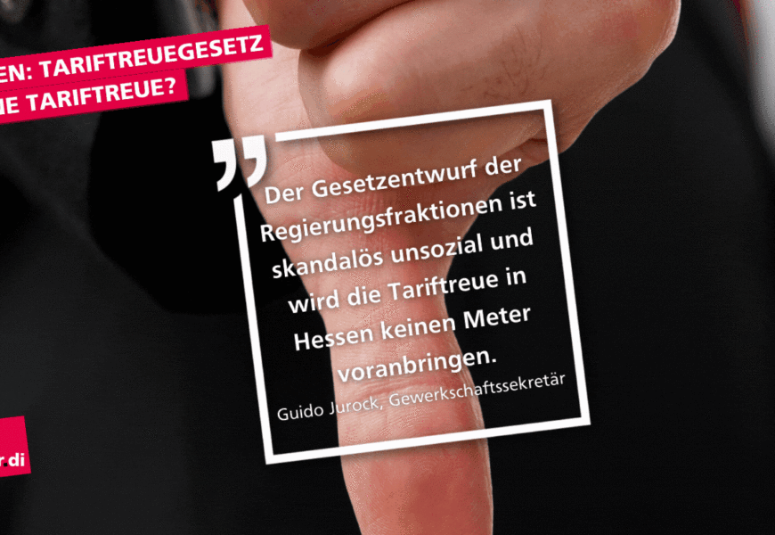 Neues “Vergabe- und Tariftreuegesetz” in Hessen? Neues “Vergabe- und Tariftreuegesetz” in Hessen?